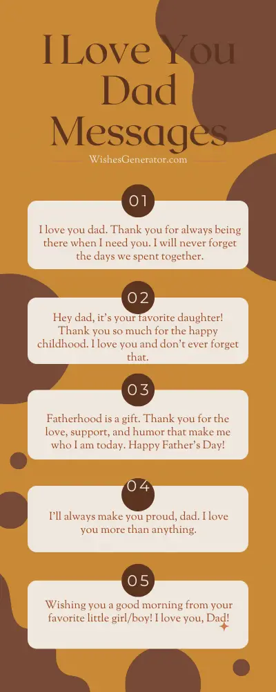 49 Love Messages For Dad – I Love You Dad Messages